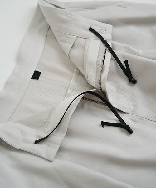 VU ヴウ geometric wide short pants  [ash×gray] 幾何学ワイドショートパンツ vu-s24-p02