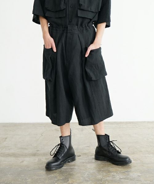 VU ヴウ flight short pants  [BLACK] フライトショートパンツ  vu-s24-p03