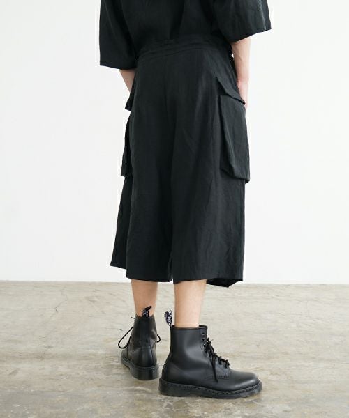 VU ヴウ flight short pants  [BLACK] フライトショートパンツ  vu-s24-p03