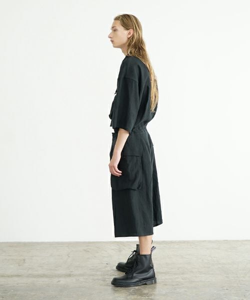 VU ヴウ flight short pants  [BLACK] フライトショートパンツ  vu-s24-p03