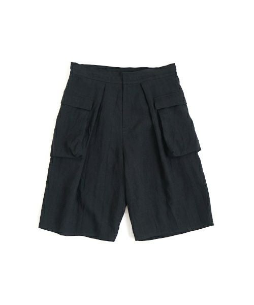 VU ヴウ flight short pants  [BLACK] フライトショートパンツ  vu-s24-p03