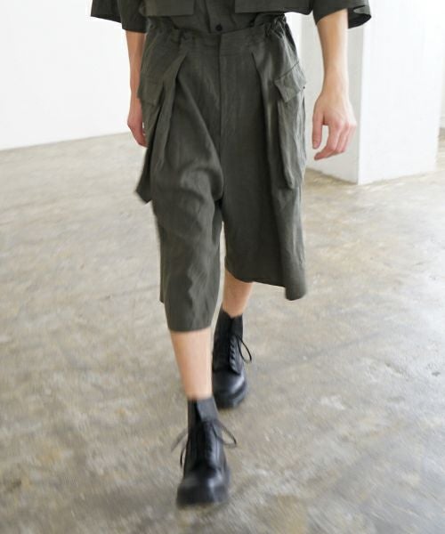 VUy ヴウワイ sweat wide cropped pants [BLUE] スエットワイドパンツ