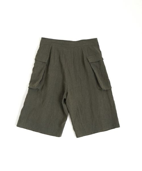 VU ヴウ flight short pants  [DARK KHAKI] フライトショートパンツ vu-s24-p03