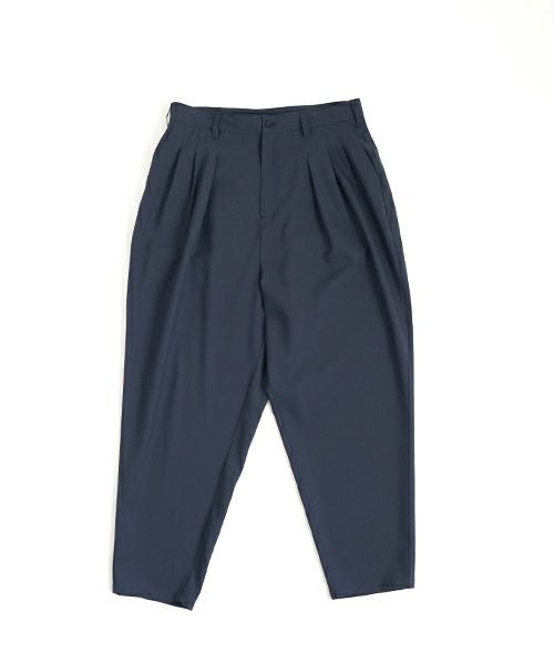 VU ヴウ tapered pants-washable wool DEEP BLUE] テーパードパンツ vu-s24-p04