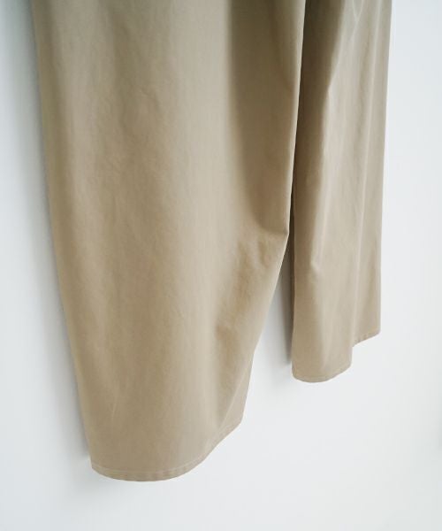 VU ヴウ knee wide pants-FINX COTTON [CAMEL] ニーワイドパンツ vu-s24-p06