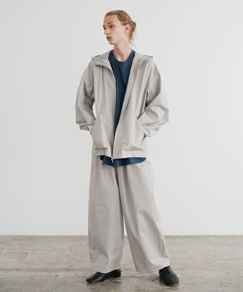 VU ヴウ knee wide pants-FINX COTTON [CHALK] ニーワイドパンツ vu