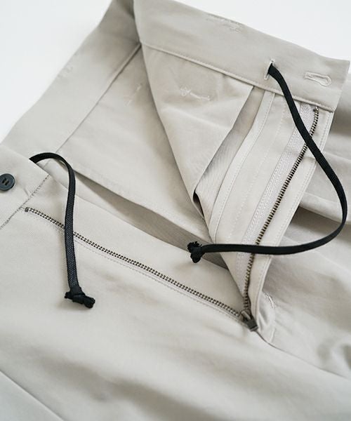 VU ヴウ knee wide pants-FINX COTTON [CHALK] ニーワイドパンツ vu-s24-p06