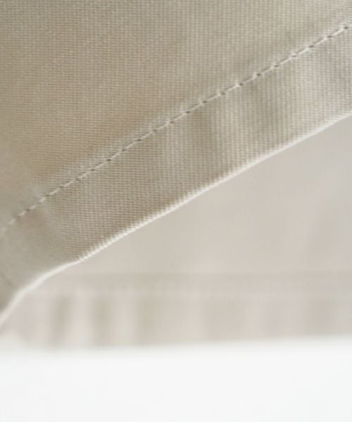 VU ヴウ knee wide pants-FINX COTTON [CHALK] ニーワイドパンツ vu-s24-p06