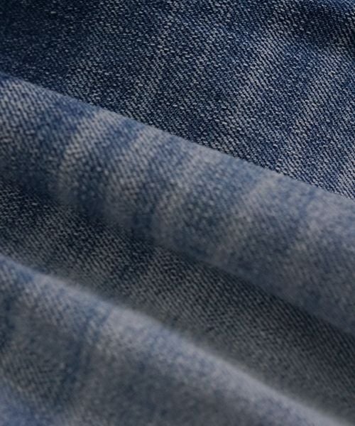 VU ヴウ vintage denim knee wide pants [VINTAGE BLUE] ヴィンテージ加工ニーワイドパンツ vu-s24-p06