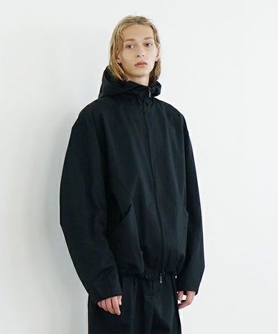 VU ヴウ hoodie bluson FINX COTTON[BLACK] パーカーブルゾン vu-s24-b02