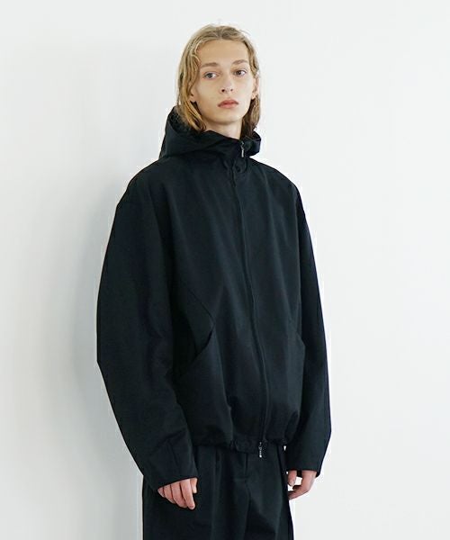 VU ヴウ hoodie bluson FINX COTTON[BLACK] パーカーブルゾン vu-s24-b02