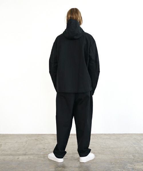 VU ヴウ hoodie bluson FINX COTTON[BLACK] パーカーブルゾン vu-s24-b02