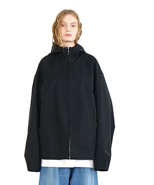 VU ヴウ hoodie bluson FINX COTTON[BLACK] パーカーブルゾン vu-s24-b02