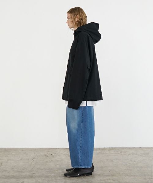 VU ヴウ hoodie bluson FINX COTTON[BLACK] パーカーブルゾン vu-s24-b02