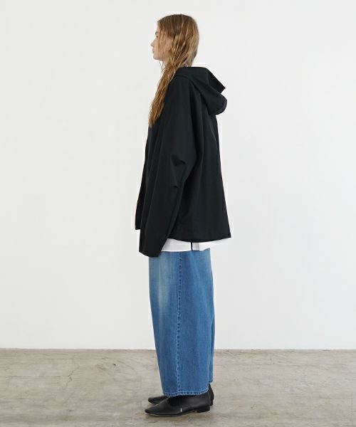 VU ヴウ hoodie bluson FINX COTTON[BLACK] パーカーブルゾン vu-s24-b02