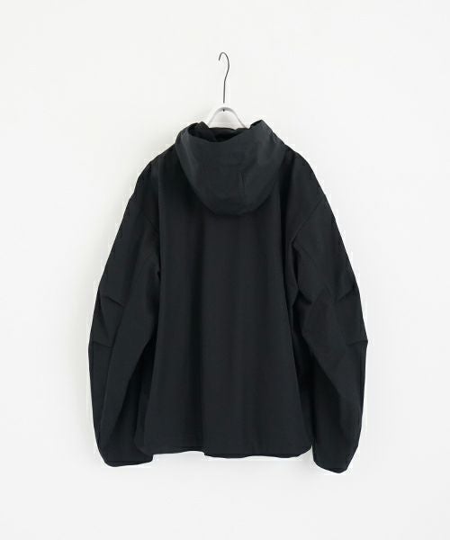 VU ヴウ hoodie bluson FINX COTTON[BLACK] パーカーブルゾン vu-s24-b02