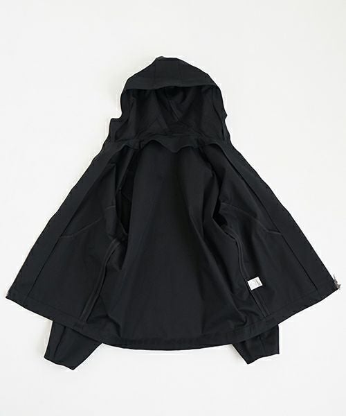 VU ヴウ hoodie bluson FINX COTTON[BLACK] パーカーブルゾン vu-s24-b02