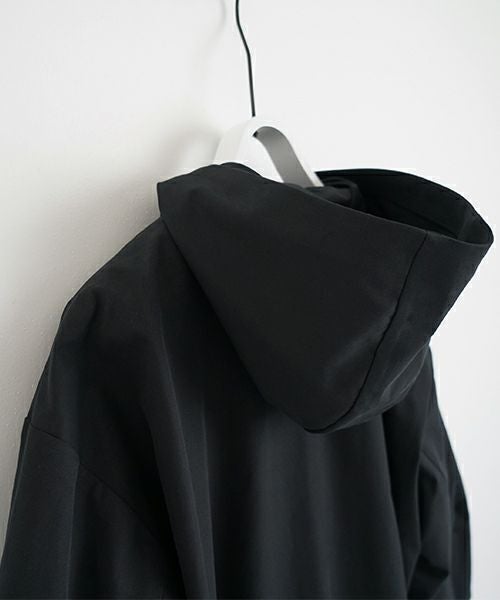 VU ヴウ hoodie bluson FINX COTTON[BLACK] パーカーブルゾン vu-s24-b02