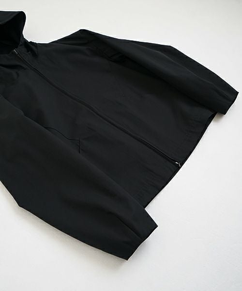 VU ヴウ hoodie bluson FINX COTTON[BLACK] パーカーブルゾン vu-s24-b02
