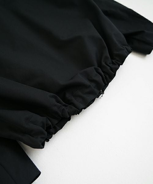 VU ヴウ hoodie bluson FINX COTTON[BLACK] パーカーブルゾン vu-s24-b02