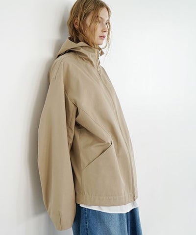 VU ヴウ hoodie bluson FINX COTTON[CAMEL] パーカーブルゾン vu-s24-b02