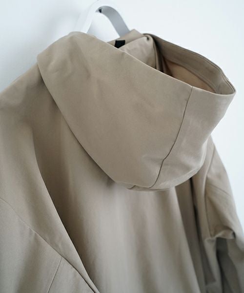 VU ヴウ hoodie bluson FINX COTTON[CAMEL] パーカーブルゾン vu-s24-b02