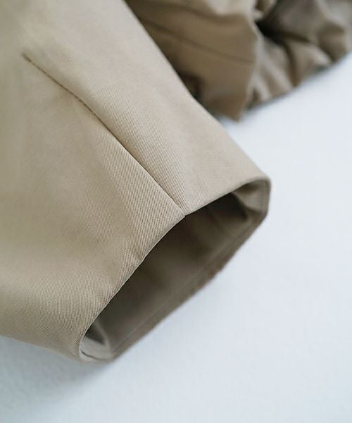 VU ヴウ hoodie bluson FINX COTTON[CAMEL] パーカーブルゾン vu-s24-b02