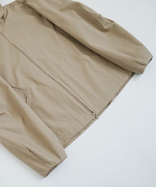 VU ヴウ hoodie bluson FINX COTTON[CAMEL] パーカーブルゾン vu-s24-b02