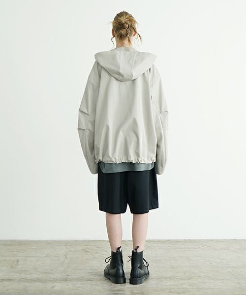 VU ヴウ hoodie bluson FINX COTTON[CHALK] パーカーブルゾンvu-s24-b02