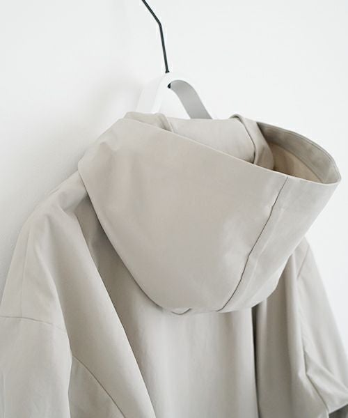 VU ヴウ hoodie bluson FINX COTTON[CHALK] パーカーブルゾンvu-s24-b02