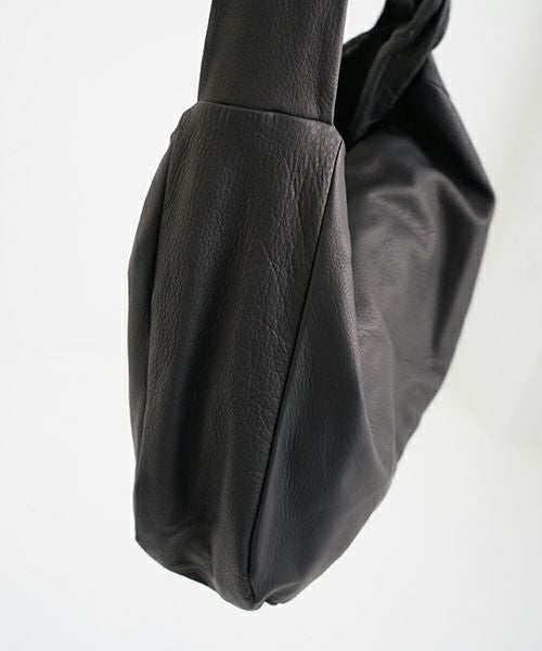 VU / ヴウ 鹿革 ビッグタスキショルダーバッグ [BLACK]｜ディアレザー