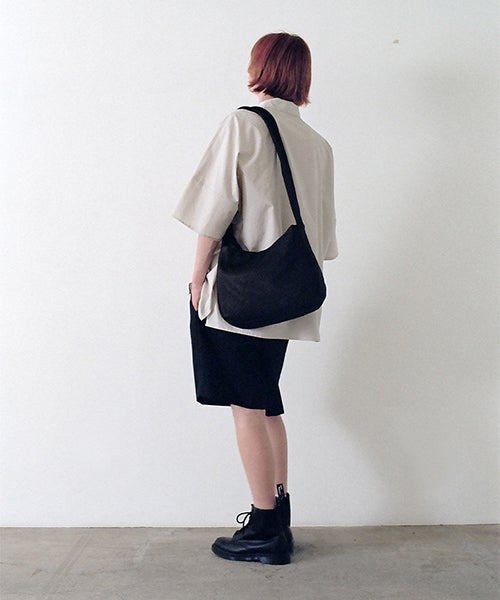 VU PRODUCTヴウプロダクト sash bag deer leather[BLACK] vu-product-B15 鹿革タスキショルダーバッグ