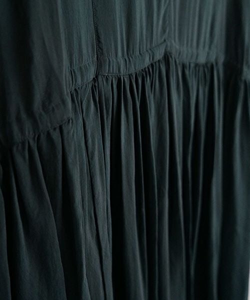 suzuki takayuki スズキタカユキ doropped-torso dress [S241-24/deep fir green] ドロップトルソードレス