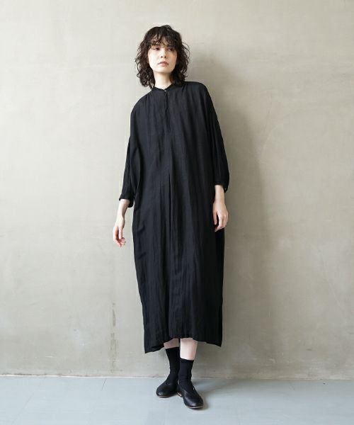 suzuki takayuki スズキタカユキ peasant dress Ⅰ [S241-25/black] ペザント ドレス