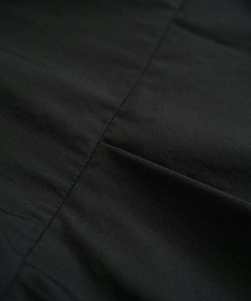 Mochi モチ tuck dress (giza×supima) [ms24-op-01/black] タックドレス(ギザ×スーピマ）