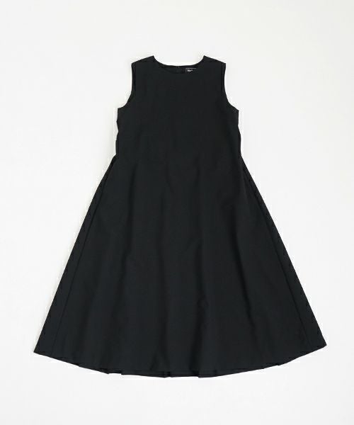 Mochi モチ no sleeve tuck dress [ms24-op-02/black] ノースリーブタックドレス