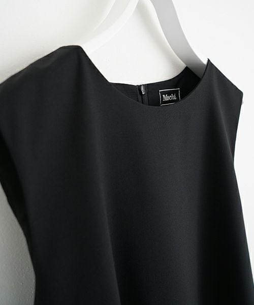 Mochi モチ no sleeve tuck dress [ms24-op-02/black] ノースリーブタックドレス
