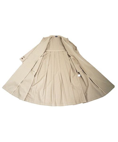 Mochi モチ tuck trench coat [ms24-co-01/beige] タックトレンチコート