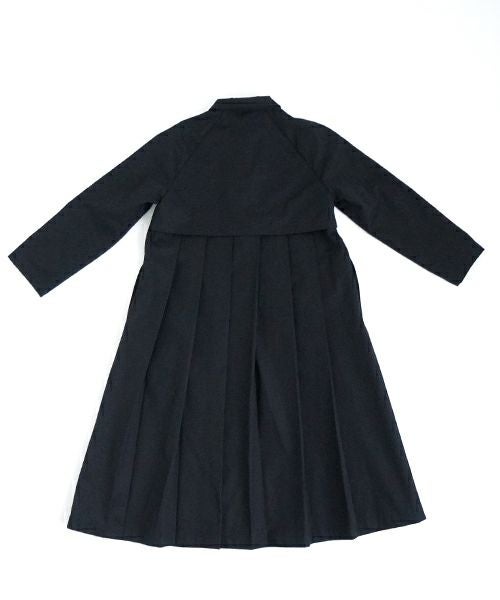 Mochi モチ tuck trench coat [ms24-co-01/black] タックトレンチコート