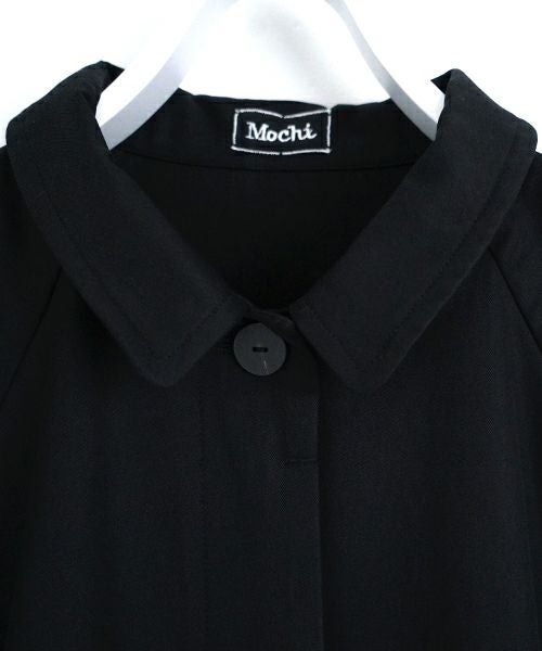 Mochi モチ tuck trench coat [ms24-co-01/black] タックトレンチコート