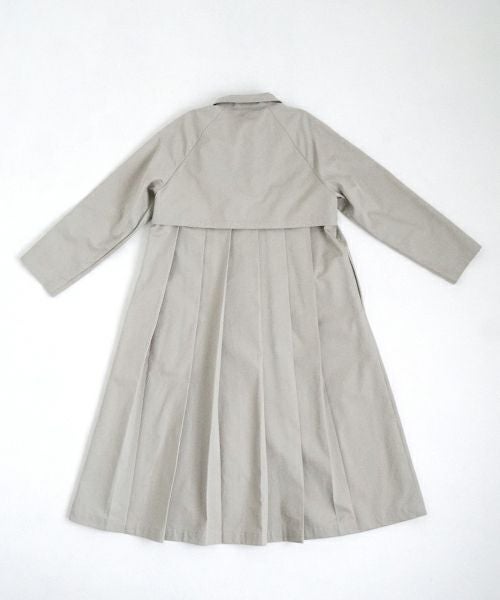 Mochi モチ tuck trench coat [ms24-co-01/chalk] タックトレンチコート