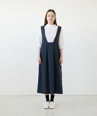 Mochi モチ jumper tuck skirt [ms23-op-03/deep blue] ジャンプタックスカート