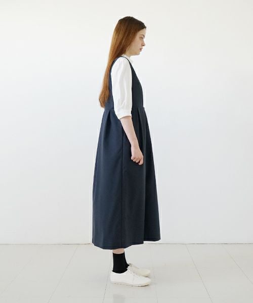 ドデカ　レディース　BLK M Mochi モチ jumper tuck skirt [ms23-op-03/deep blue] ジャンプ