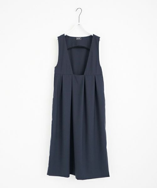 Mochi モチ jumper tuck skirt [ms23-op-03/deep blue] ジャンプタックスカート