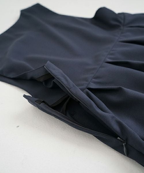 Mochi モチ jumper tuck skirt [ms23-op-03/deep blue] ジャンプタックスカート