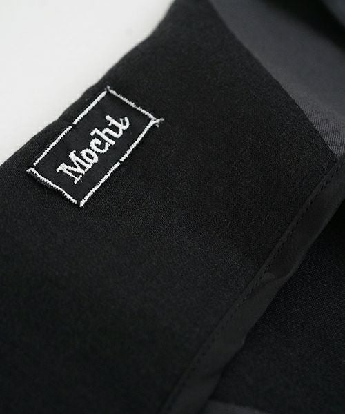 Mochi モチ geometric jumper tuck skirt [ms23-op-03/charcoal×black] 幾何学柄ジャンプタックスカート