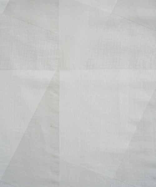 Mochi モチ geometric jumper tuck skirt [ms23-op-03/ash×gray] 幾何学柄ジャンプタックスカート