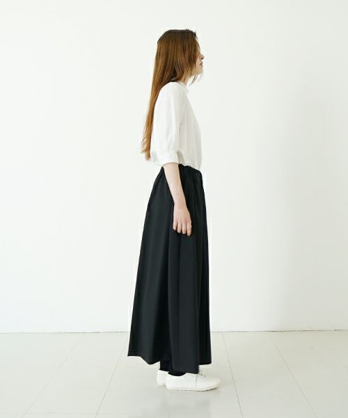 Mochi モチ flare wide pants [ma23-pt-01/black] フレアーワイドパンツ