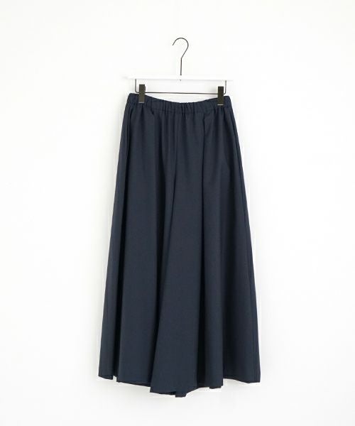 Mochi モチ flare wide pants [ma23-pt-01/deep blue] フレアーワイドパンツ