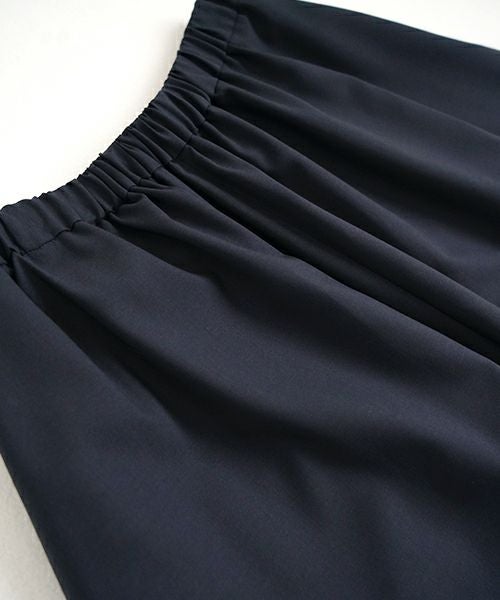 Mochi モチ flare wide pants [ma23-pt-01/deep blue] フレアーワイドパンツ